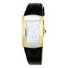Chronotech Black Leather Watch