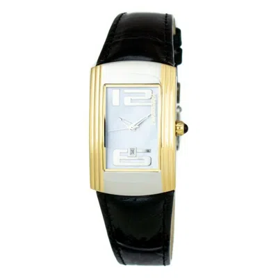 Chronotech Black Leather Watch