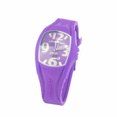 Chronotech Purple Rubber Watch