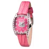 Chronotech Multicolor Leather Watch In Pink