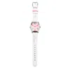 Chronotech Multicolor Leather Watch In White