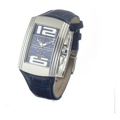 Chronotech Blue Leather Watch