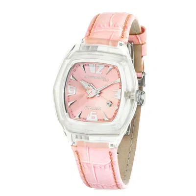 Chronotech Multicolor Leather Dress Women's Watch