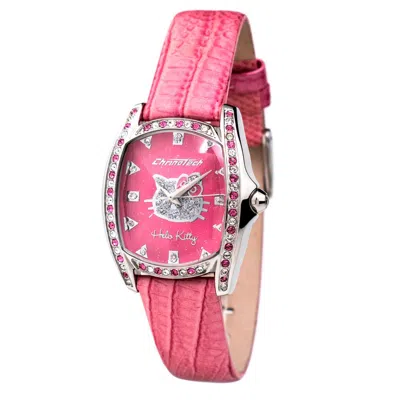 Chronotech Multicolor Leather Dress Women's Watch