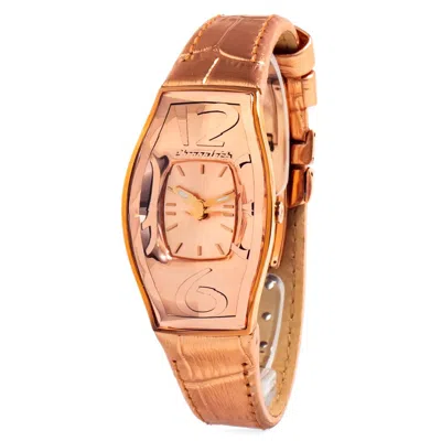 Chronotech Multicolor Leather Dress Women's Watch