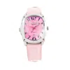 Chronotech Multicolor Leather Dress Women's Watch In Pink