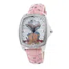 Chronotech Multicolor Leather Watch In Pink
