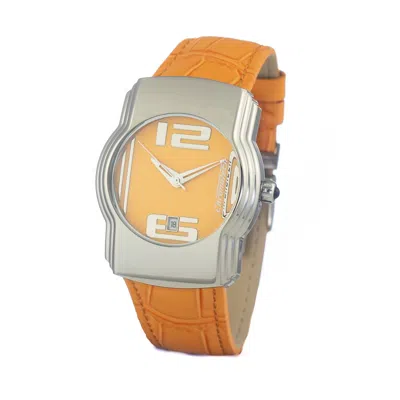 Chronotech Orange Leather  Watch