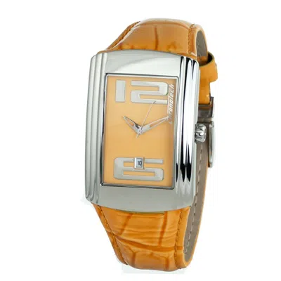Chronotech Orange Leather  Watch