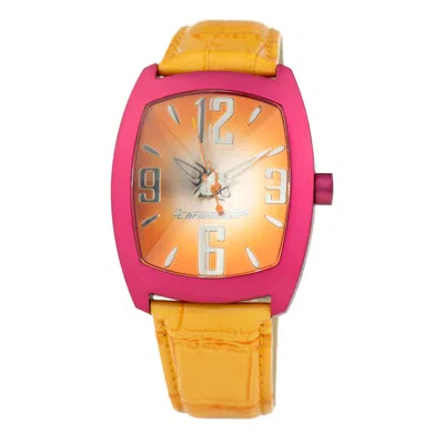 Chronotech Orange Leather  Watch