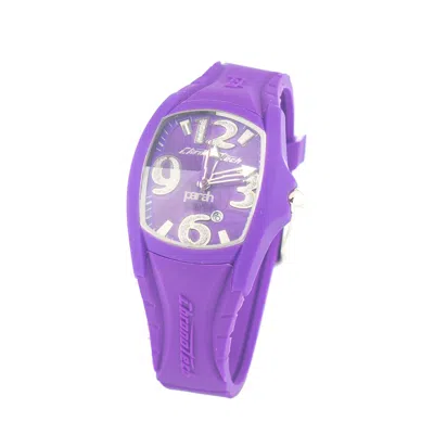 Chronotech Purple Rubber Women's Watch
