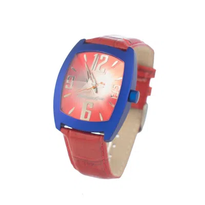 Chronotech Red Leather  Watch