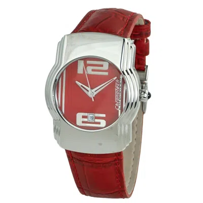 Chronotech Red Leather  Watch