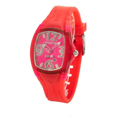 Chronotech Red Rubber Women's Watch