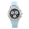 Chronotech Blue Rubber Watch In Blue