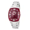 Chronotech Silver Stainless Steel Watch In Gray