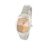 Chronotech Silver Stainless Steel Watch In White