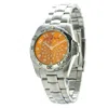 Chronotech Silver Steel Watch In Silver