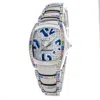 Chronotech Silver Steel Watch In Silver
