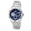 Chronotech Silver Steel Watch In Silver