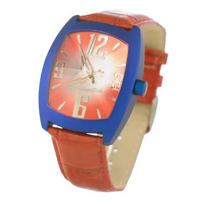 Chronotech Leatherwatch In Red