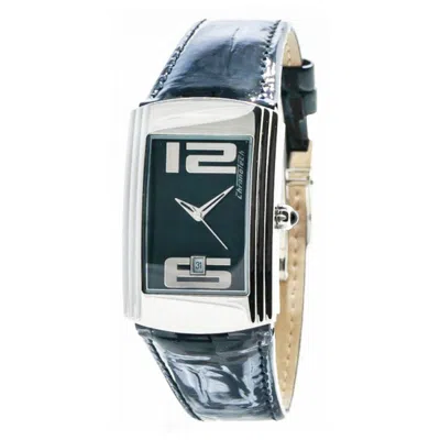 Chronotech Leather Women's Watch In Black