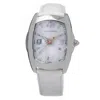 Chronotech White Leather Men's Watch In White