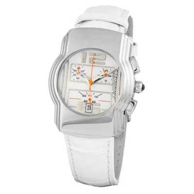 Chronotech White Leather Men's Watch