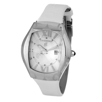 Chronotech White Leather Men's Watch