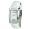 Chronotech White Leather Watch In White