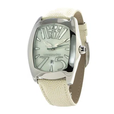 Chronotech White Leather  Watch
