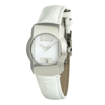 Chronotech White Leather Women's Watch