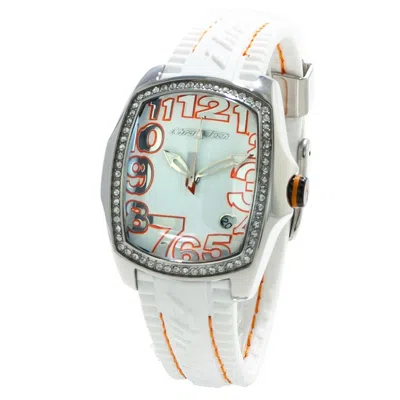 Chronotech White Rubber Women's Watch