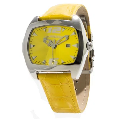Chronotech Yellow Leather  Watch