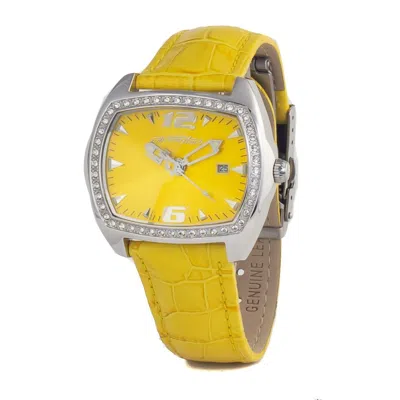 Chronotech Yellow Leather  Watch