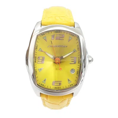 Chronotech Yellow Leather Women's Watch