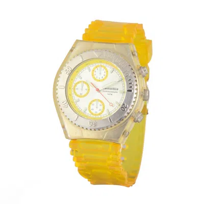 Chronotech Yellow Rubber  Watch