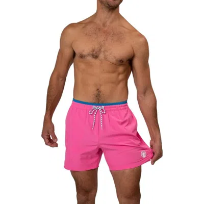 Chubbies Classic Swim Trunk Mens Pink 4-way Stretch Drawstring Waist Dsgl647 In Multi