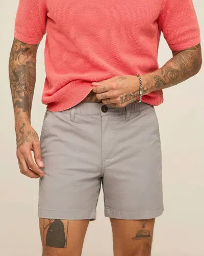 Chubbies Elastic Waistband Zip Shorts In Medium Gray In Multi