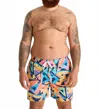 Chubbies Exploding Nacho Classic Lined 5.5-inch Swim Trunks In Multi