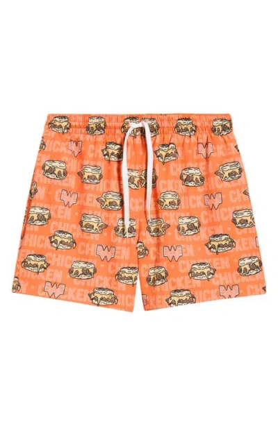 Chubbies Honey Butter Chicken Biscuit 5.5-inch Swim Trunks In Orange