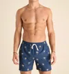 Chubbies Lined Classic Swim Trunks In Midnight Palms In Multi