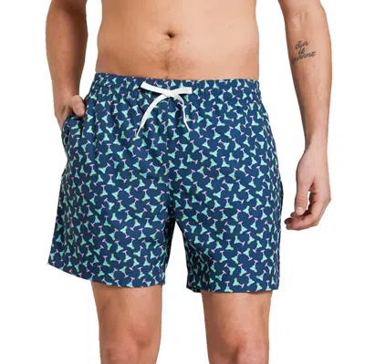 CHUBBIES MARGARITA MONDAY SWIM TRUNKS IN NAVY