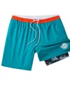 Chubbies Men's 5.5" Aqua Miami Dolphins Lined Classic Swim Trunks