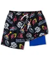 Chubbies Men's 5.5" Black Buffalo Bills The Neon Lined Classic Swim Trunks