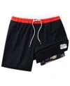 Chubbies Men's 5.5" Black Cincinnati Bengals Lined Classic Swim Trunks In Multi