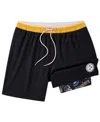 Chubbies Men's 5.5" Black Pittsburgh Steelers Lined Classic Swim Trunks