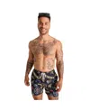 Chubbies Men's 5.5" Black Pittsburgh Steelers The Neon Lined Classic Swim Trunks In Multi