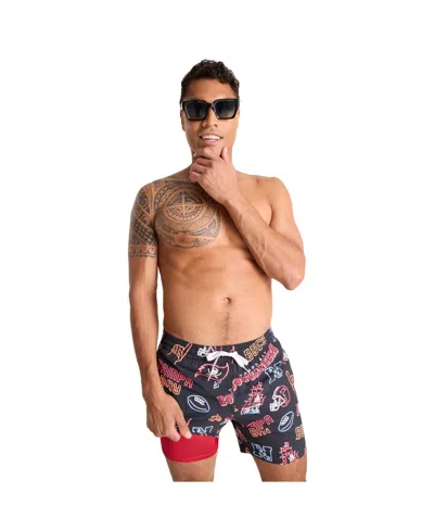 Chubbies Men's 5.5" Black Tampa Bay Buccaneers The Neon Lined Classic Swim Trunks