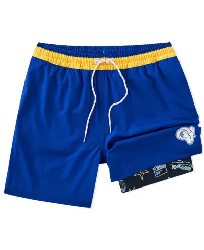 Chubbies Men's 5.5" Blue Los Angeles Rams Lined Classic Swim Trunks